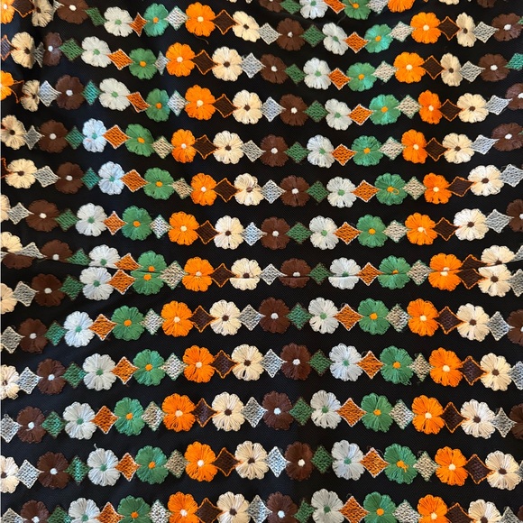 TORY BURCH Mesh, Lace, Multi-color, Floral Dress - Sleeveless - Fit & Flare - Picture 7 of 9